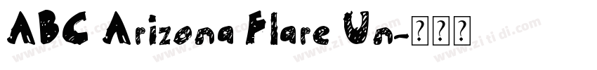 ABC Arizona Flare Un字体转换